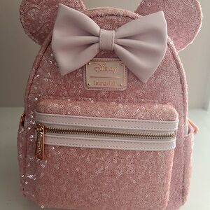 Loungefly Pink Sequin Backpack BNWT